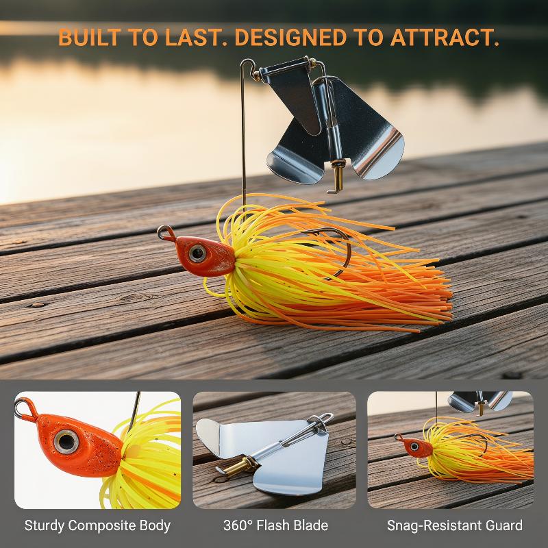Bass Weedless Fishing Lure Spi - огляд і ціна Fishing Lure Spinnerbait